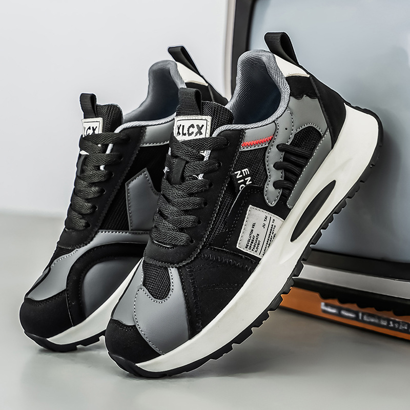 Men's Korean-Style Trendy Whit - Men'S Fashion Hiking Boots ulasan dan harga