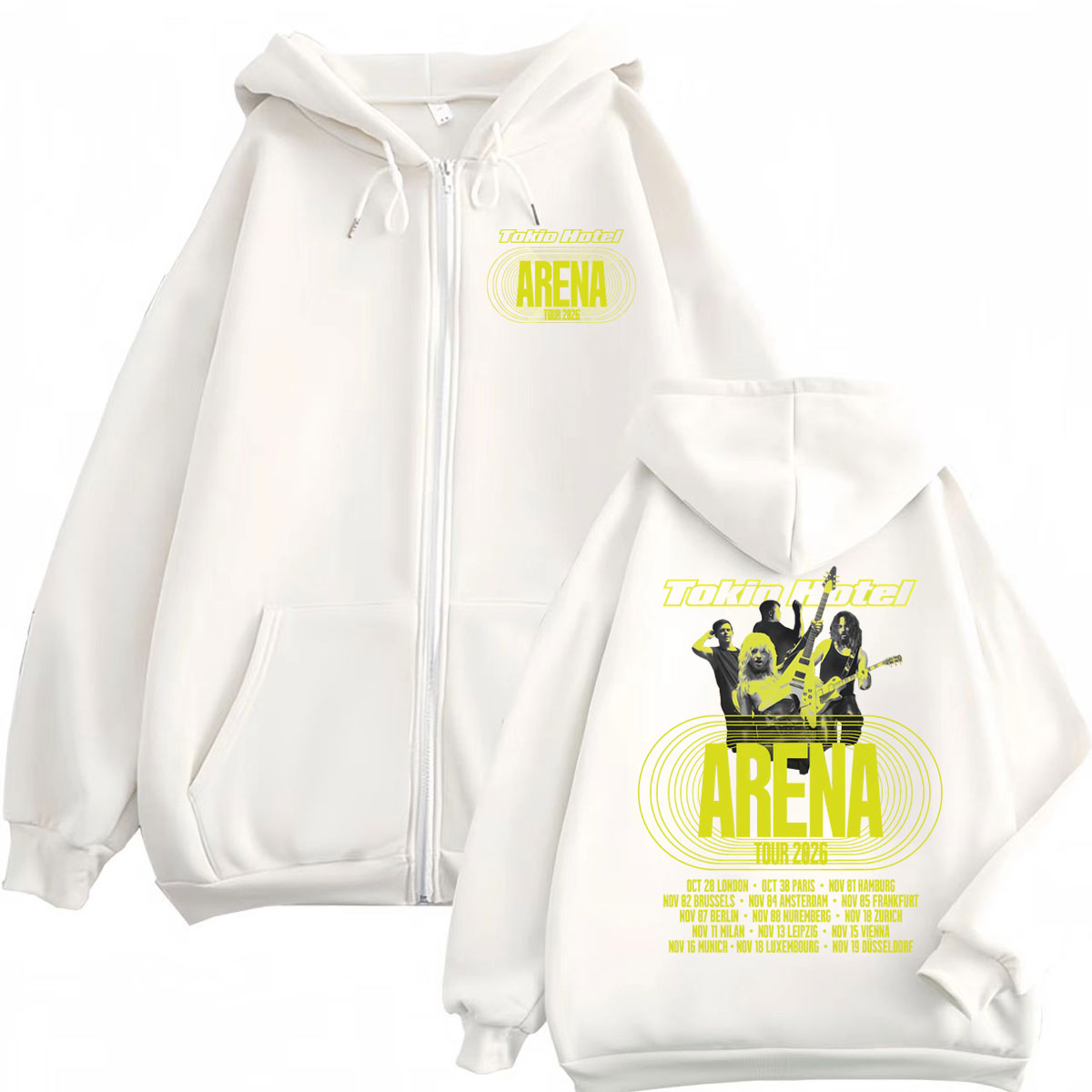 Tokio Hotel Arena Tour 2026 Zi - Mens Fashion Zip Up Hoodies ulasan dan harga