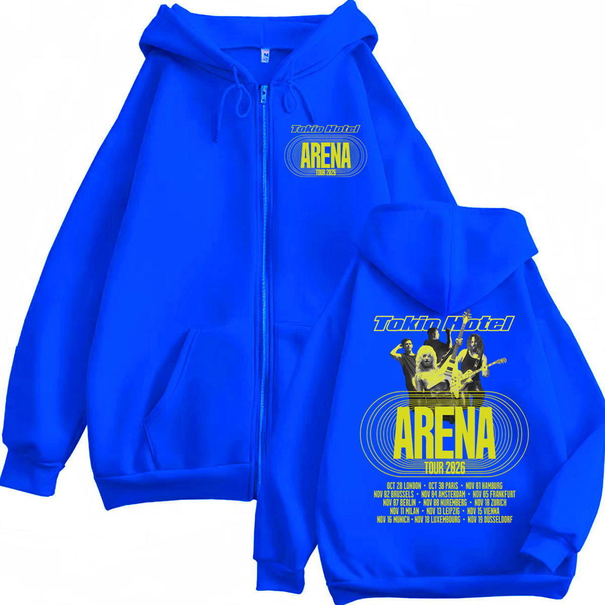 Tokio Hotel Arena Tour 2026 Zi - Mens Fashion Zip Up Hoodies ulasan dan harga