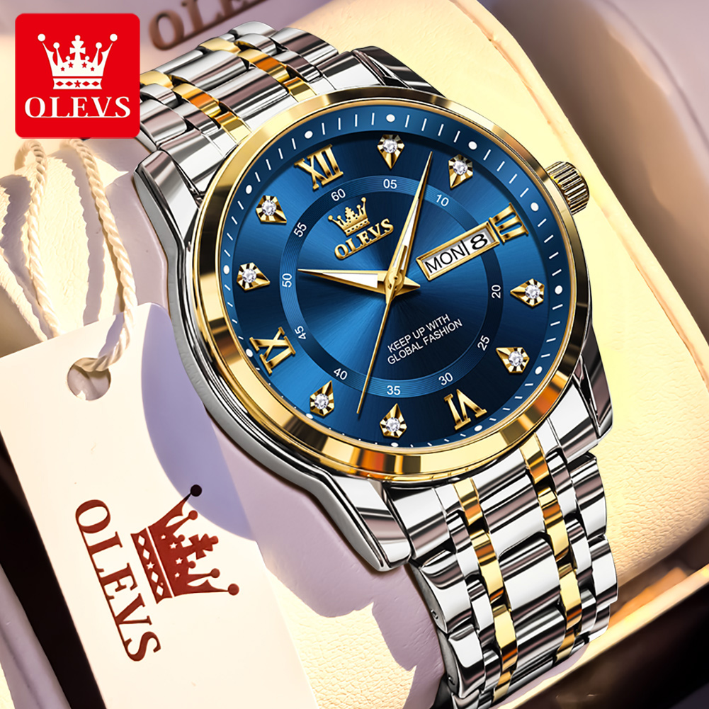 OLEVS Brand Fashion men's watc - Mens Fashion Watch ulasan dan harga