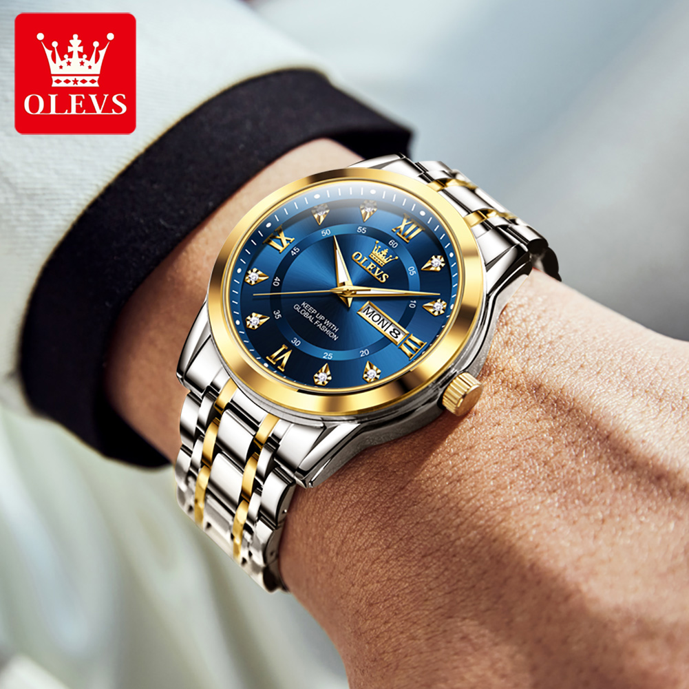OLEVS Brand Fashion men's watc - Mens Fashion Watch ulasan dan harga