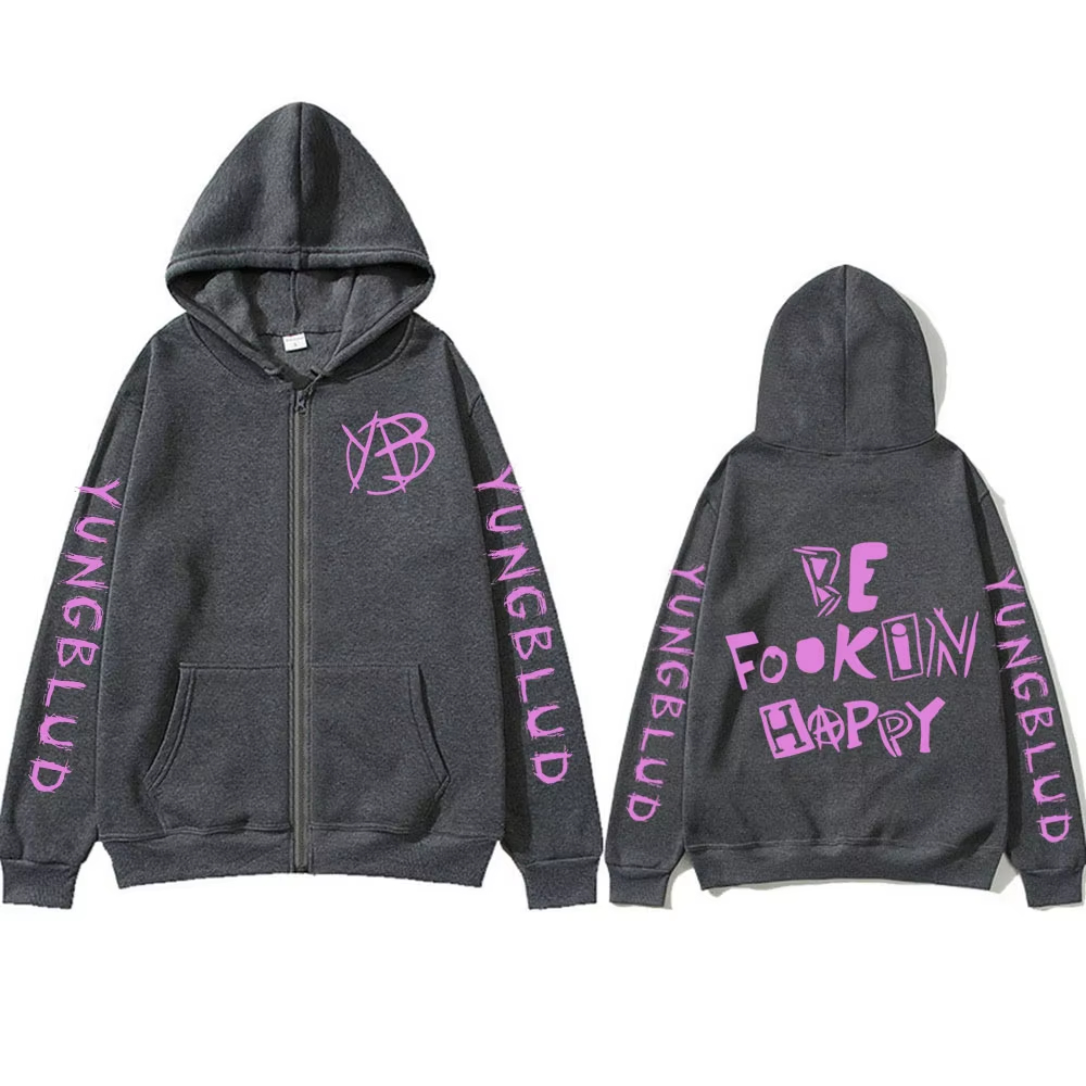 Rock Singer Yungblud Be Fookin - Mens Fashion Zip Up Hoodies ulasan dan harga
