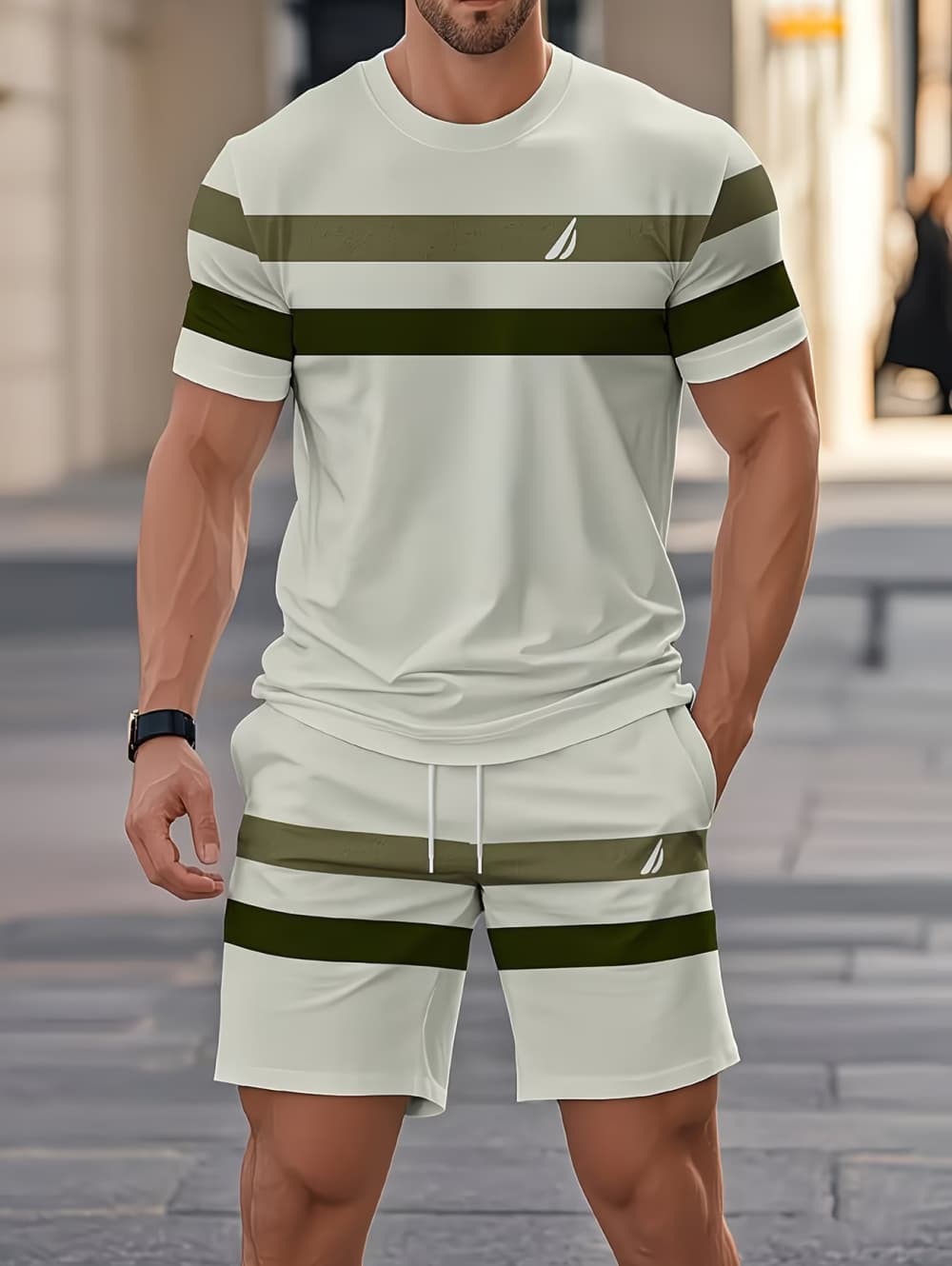 Men's Summer Sets Funny 3D Str - Quality Men'S Fashion ulasan dan harga