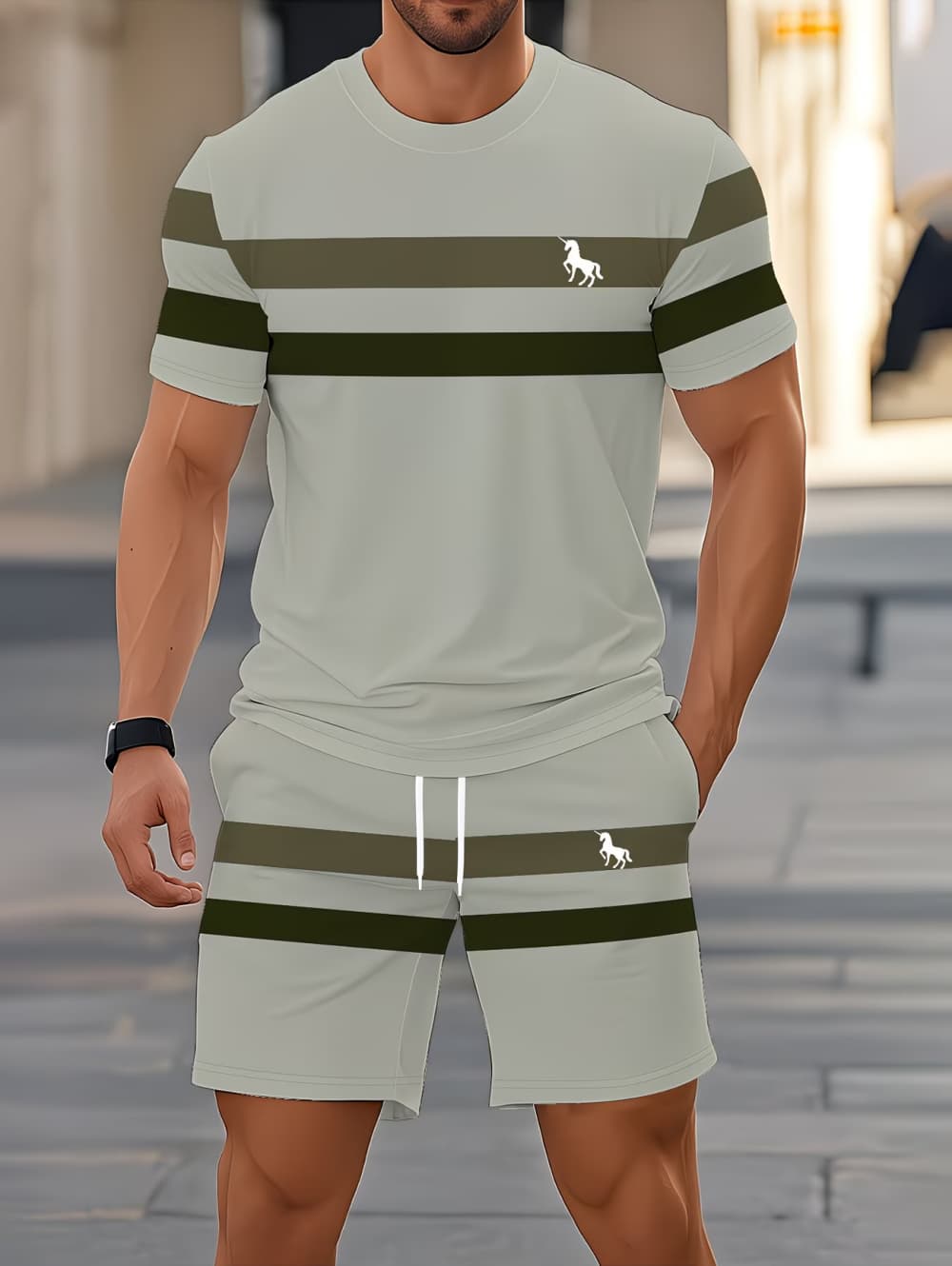 Men's Summer Sets Funny 3D Str - Quality Men'S Fashion ulasan dan harga