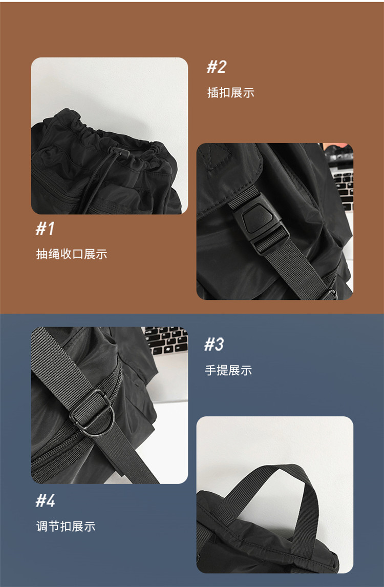 Black Nylon Waterproof Backpac - Mens Fashion Blog ulasan dan harga