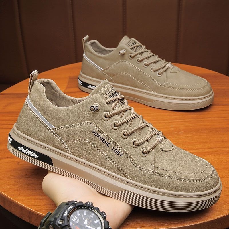 2026 New Mens Soft Leather Whi - Men'S Fashion Hiking Boots ulasan dan harga