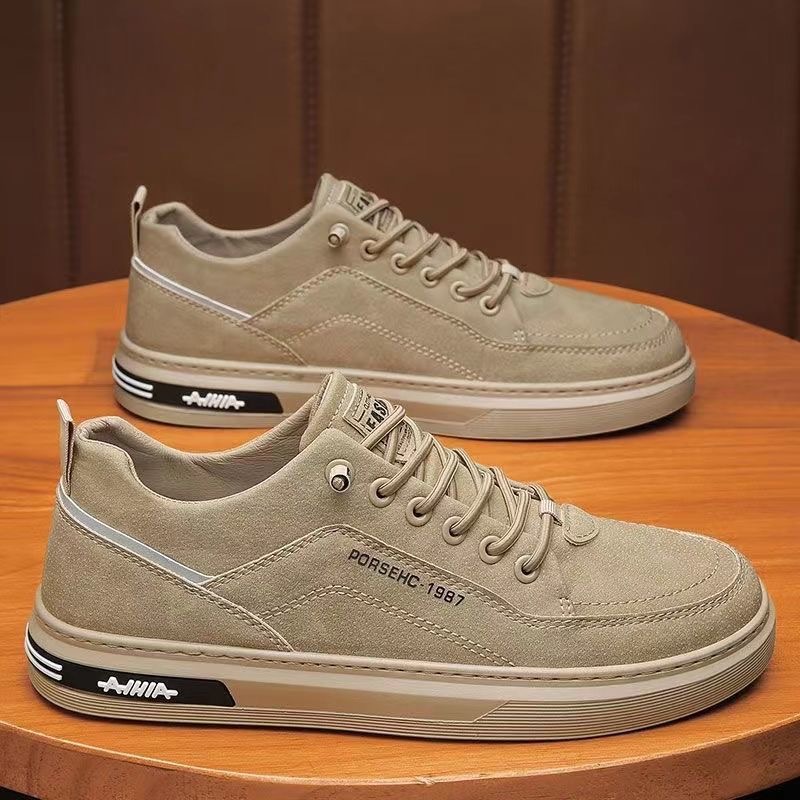 2026 New Mens Soft Leather Whi - Men'S Fashion Hiking Boots ulasan dan harga