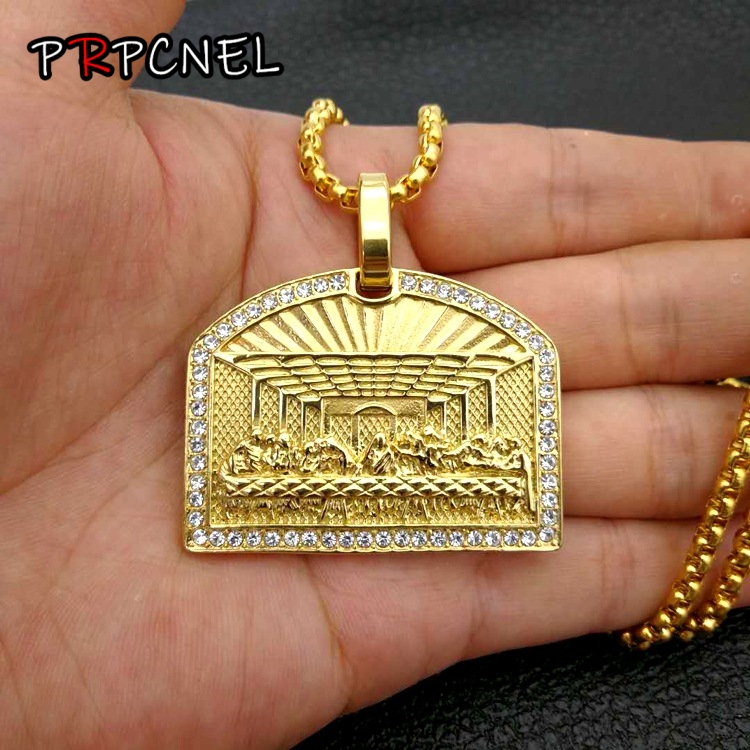 Hip Hop Last Dinner Pendant Ne - Fashion Men Vogue ulasan dan harga