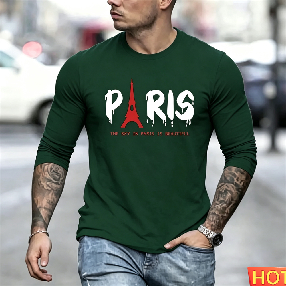 Autumn Men's Long Sleeved T-sh - Men'S Fashion Y2K ulasan dan harga