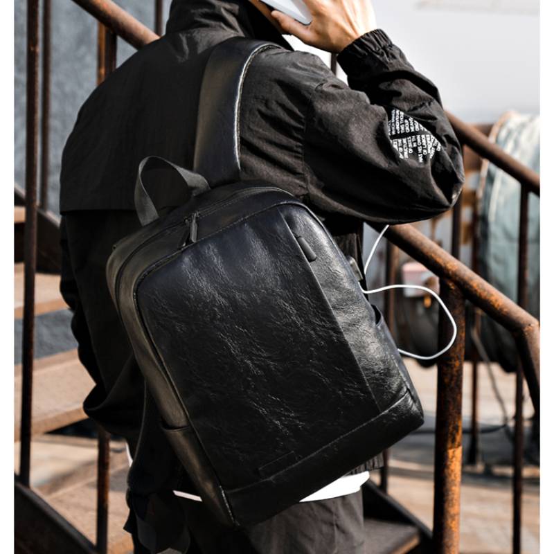 Men Fashionable Backpack PU Le - Mens Fashion Blog ulasan dan harga
