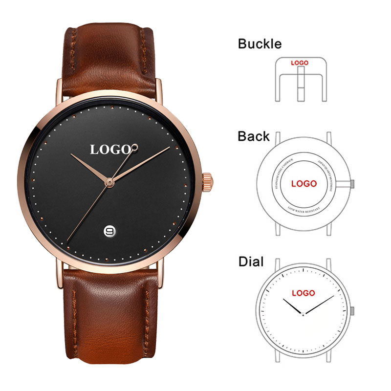 CL026  Black Rose Gold Build B - Men'S Fashion Logo ulasan dan harga