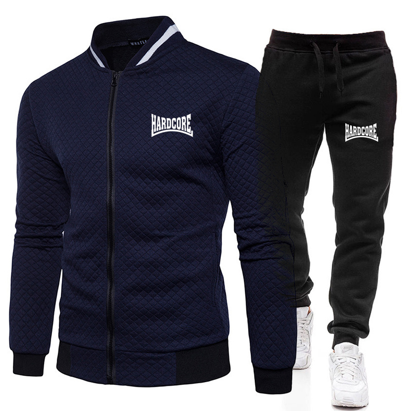 HARDCORE Spring and Autumn Men - Men'S Fashion Zipper Jacket ulasan dan harga
