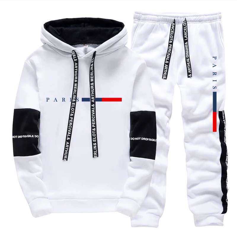 Men's Set/Hoodie/Pants Paris F - Mens Fashion Casual Outfits ulasan dan harga