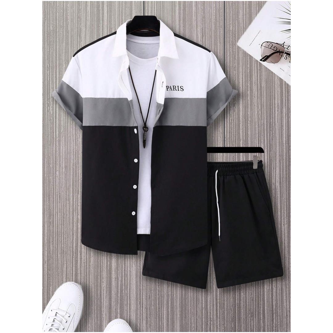Men's Fashion Suit Blue And Wh - Men'S Fashion Y2K ulasan dan harga