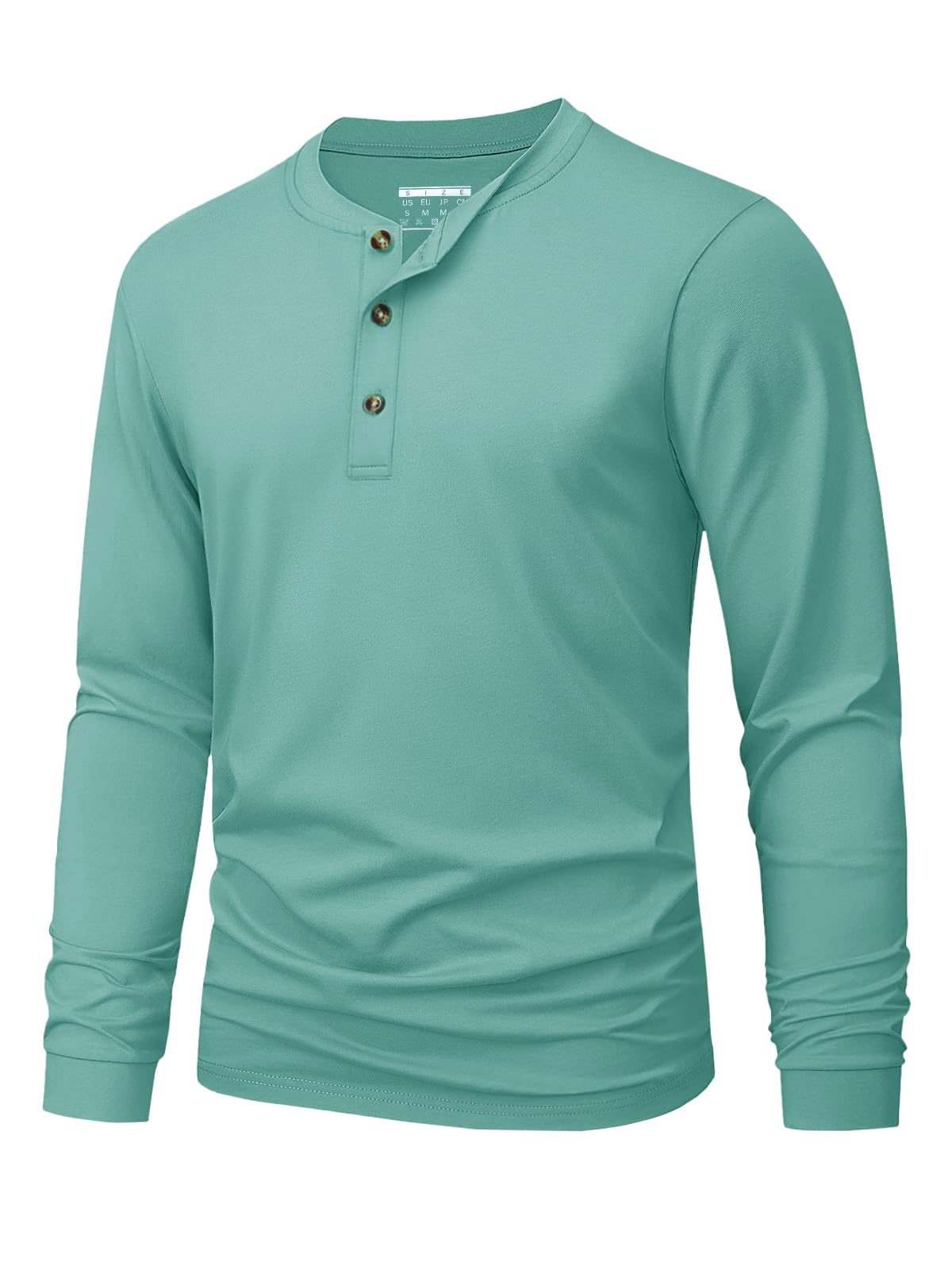 Men's Henley T-Shirt Simple So - Quality Men'S Fashion ulasan dan harga