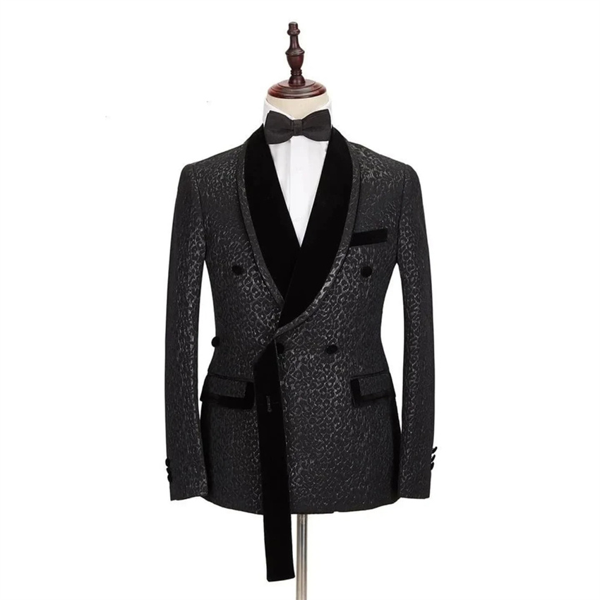 Floral Double Breasted Men Sui - Slim Fit Blazer Men ulasan dan harga