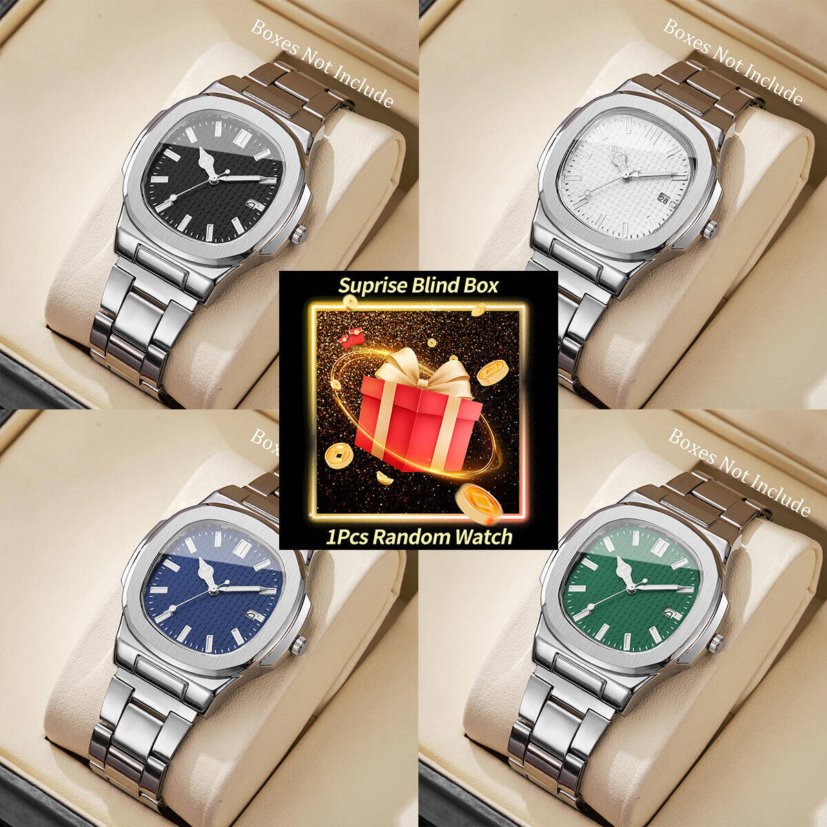 1PC Surprise Mystery Watch Bli - Mens Fashion Watch ulasan dan harga
